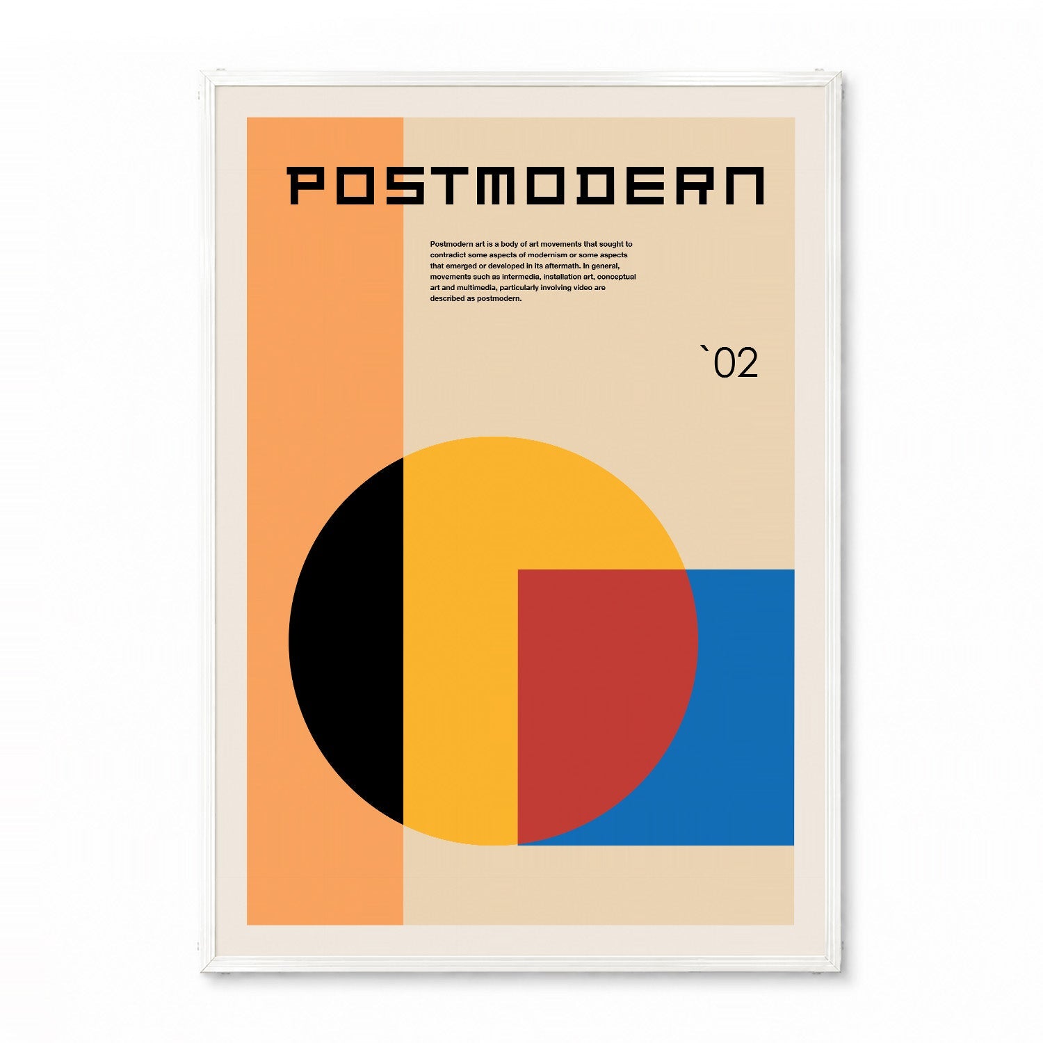 「POSTMODERN `02」グラフィックデザインポスター - Ink Jp