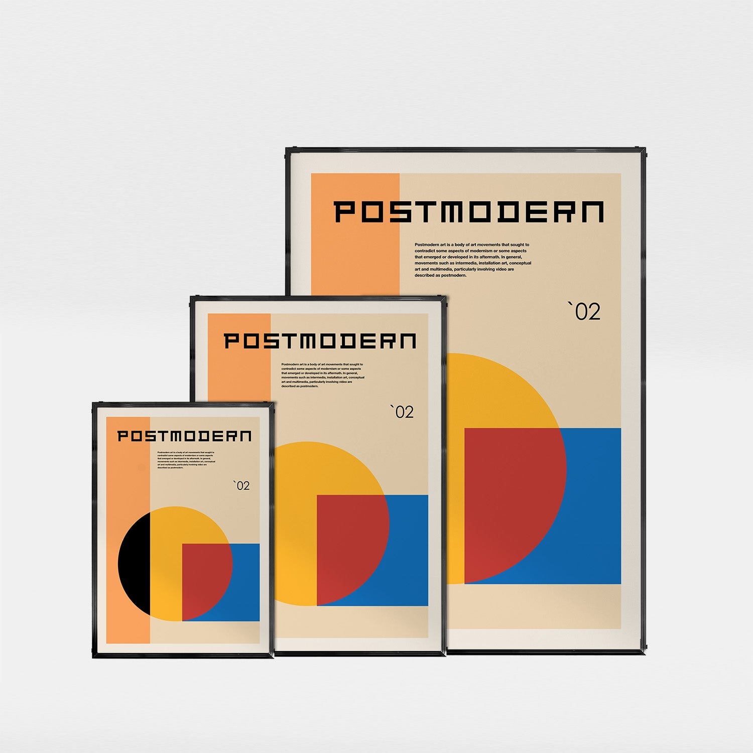 「POSTMODERN `02」グラフィックデザインポスター - Ink Jp