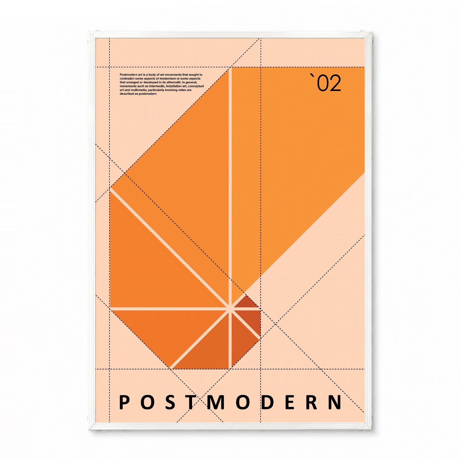 「POSTMODERN No.02」グラフィックアートポスター - Ink Jp