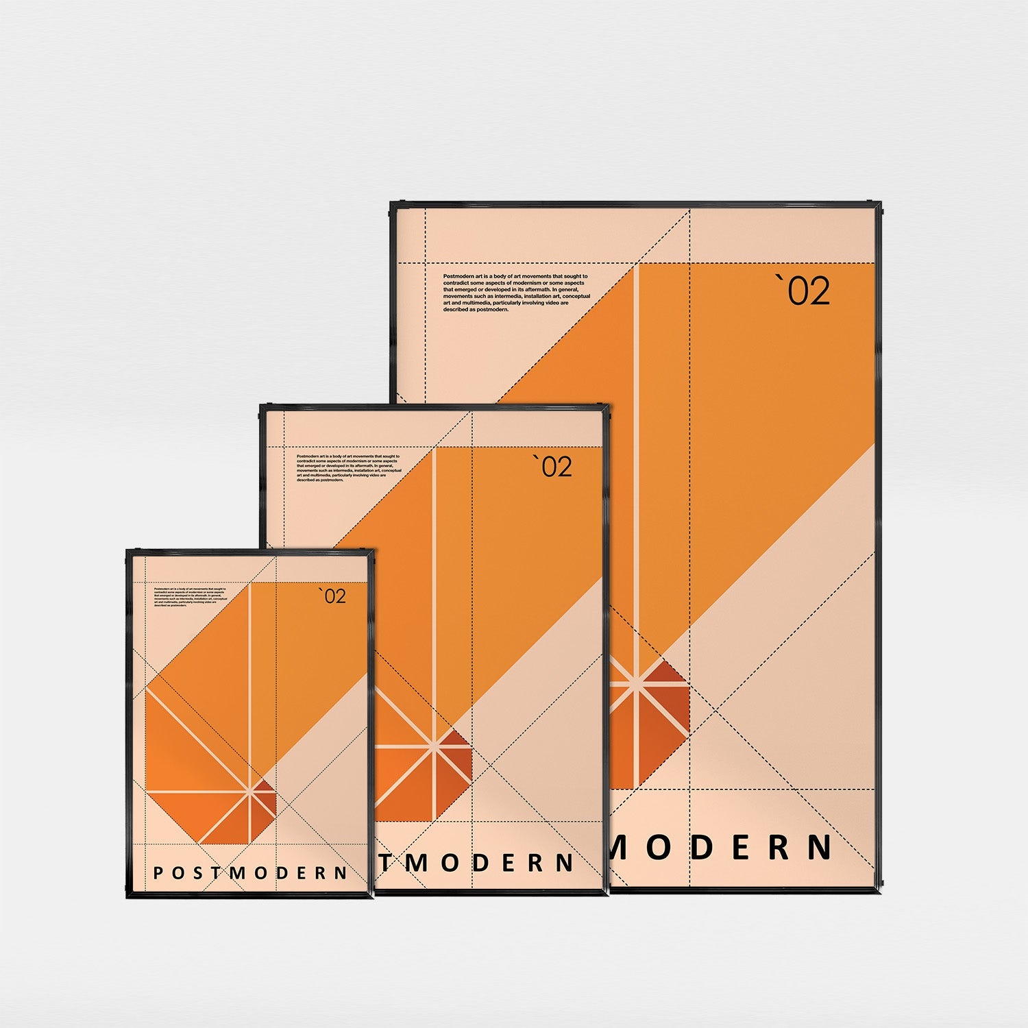 「POSTMODERN No.02」グラフィックアートポスター - Ink Jp