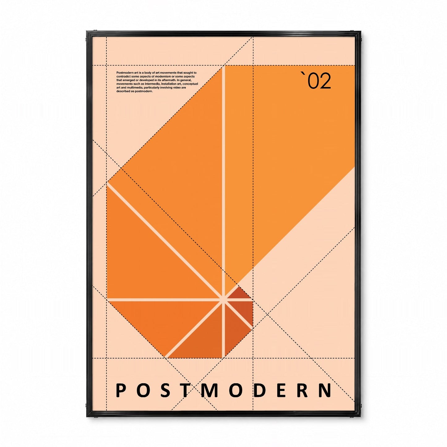 「POSTMODERN No.02」グラフィックアートポスター - Ink Jp