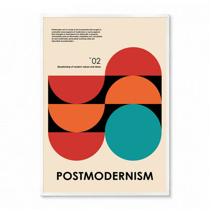 「POSTMODERNISM `02 Bold Circles」アーキテクチャーデザインポスター - Ink Jp
