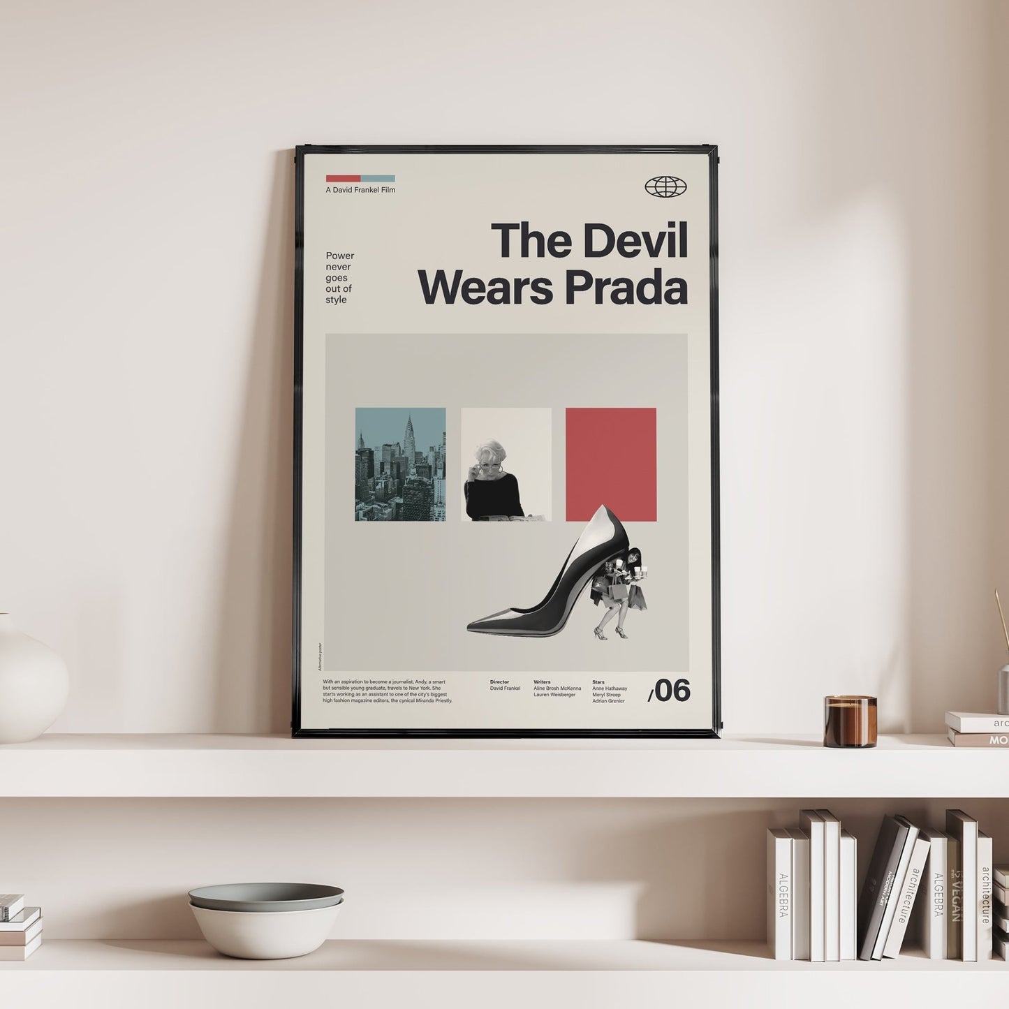 「プラダを着た悪魔」ミニマリストアートポスター - Ink Jp