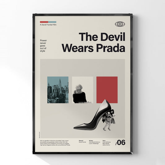 「プラダを着た悪魔」ミニマリストアートポスター - Ink Jp