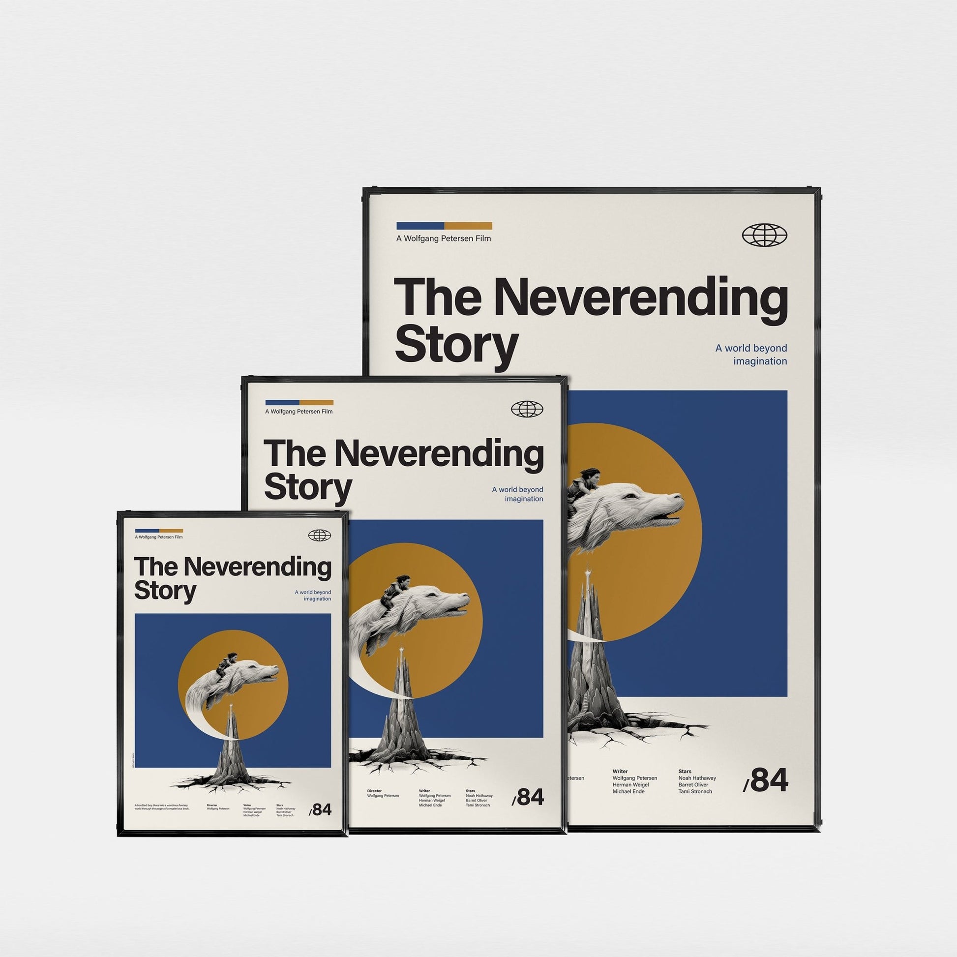 「ネバーエンディング・ストーリー」ミニマリストアートポスター - Ink Jp
