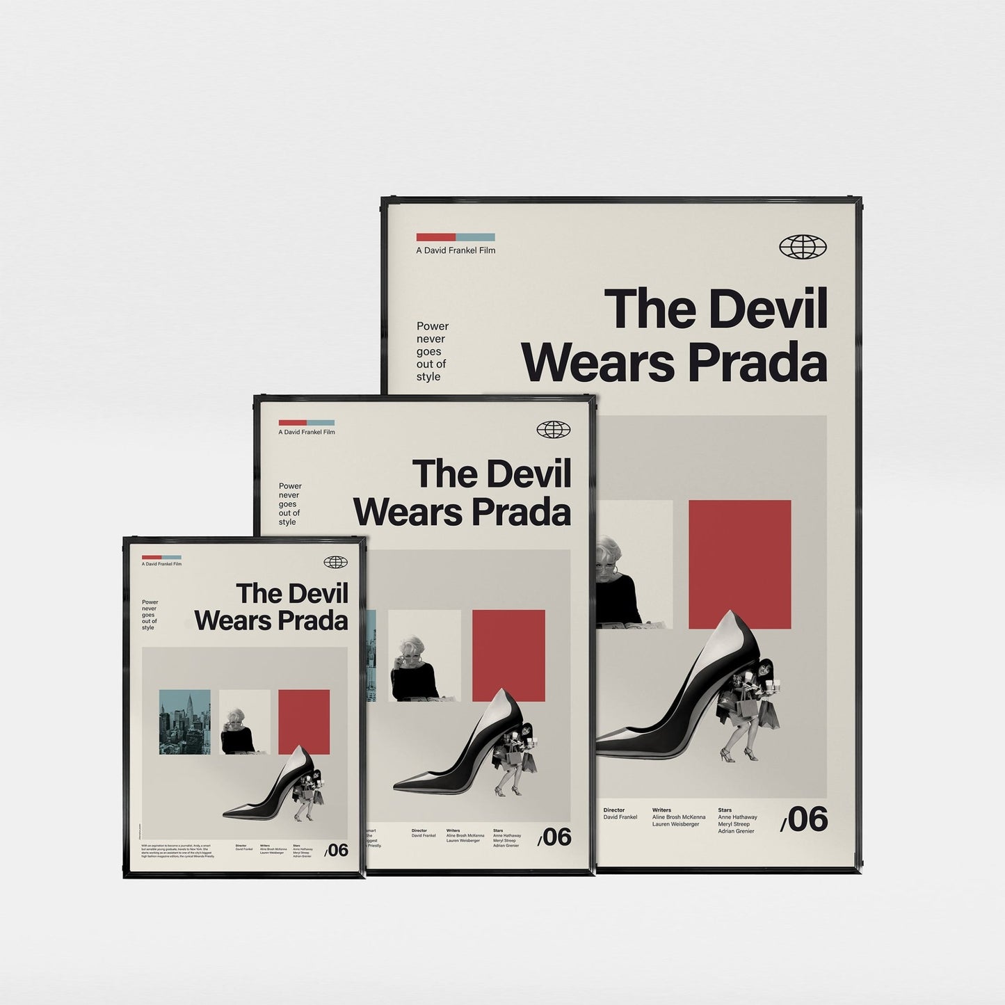 「プラダを着た悪魔」ミニマリストアートポスター - Ink Jp