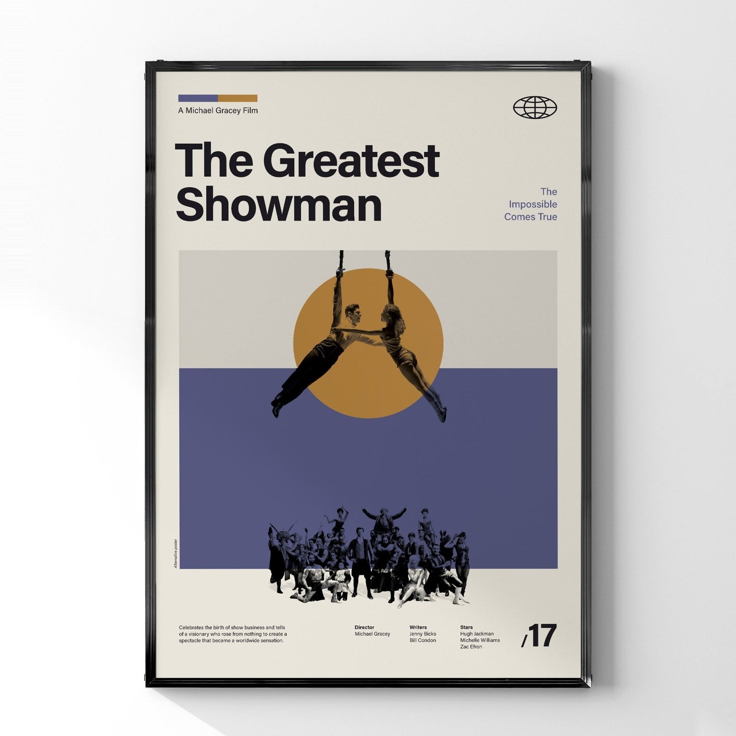 「グレイテスト・ショーマン」ミニマリストアートポスター - Ink Jp