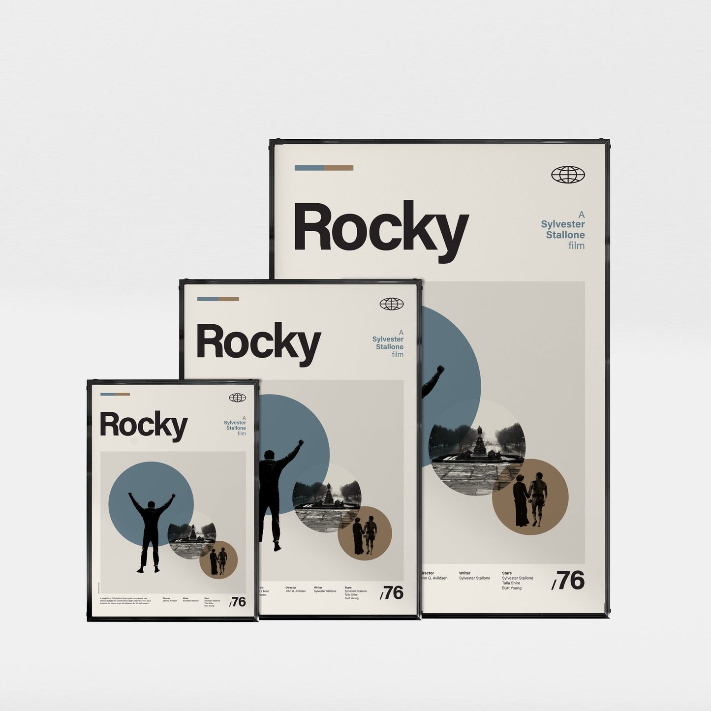 「ロッキー」ミニマリストアートポスター - Ink Jp