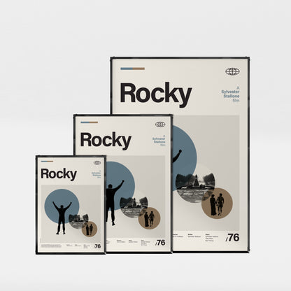 「ロッキー」ミニマリストアートポスター - Ink Jp