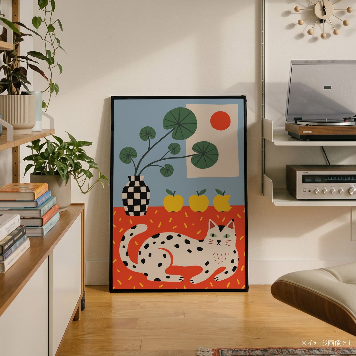 「くつろぐ猫」ポップアートポスター - Ink Jp