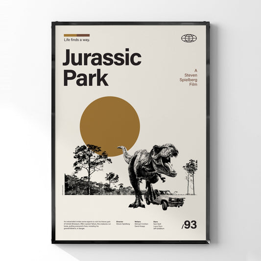 「ジュラシック・パーク」ミニマリストアートポスター - Ink Jp