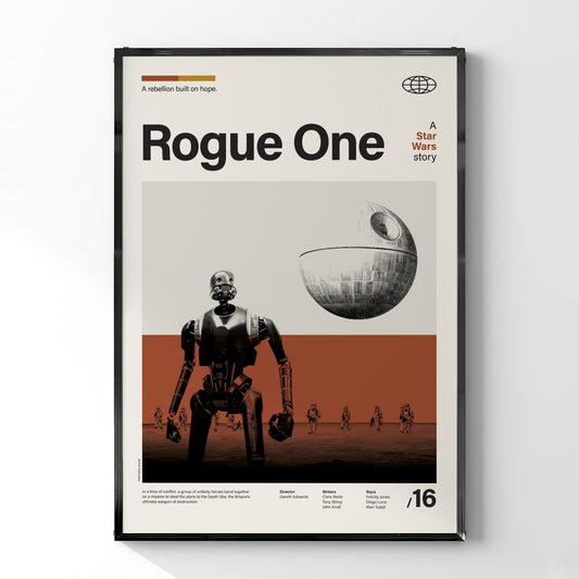 「ローグ・ワン/スター・ウォーズ・ストーリー」ミニマリストアートポスター - Ink Jp
