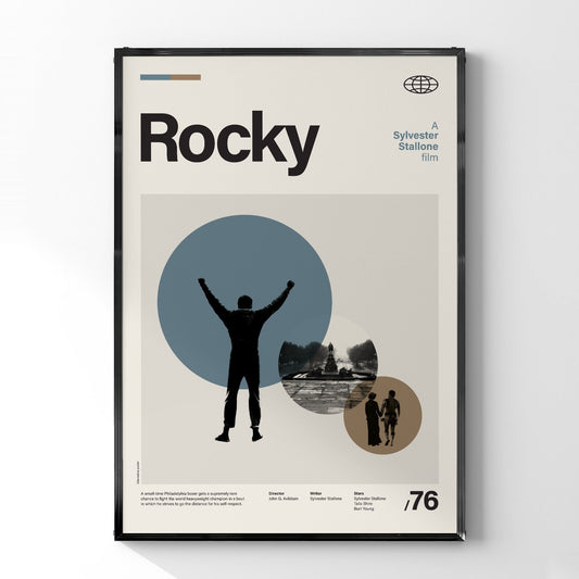 「ロッキー」ミニマリストアートポスター - Ink Jp