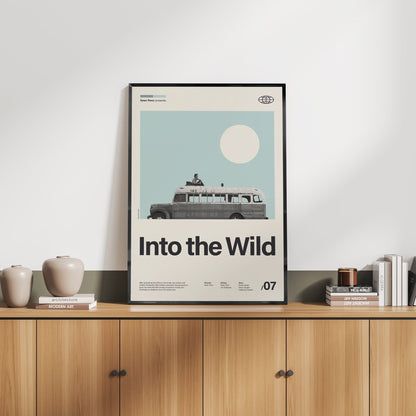 「イントゥ・ザ・ワイルド」ミニマリストアートポスター - Ink Jp