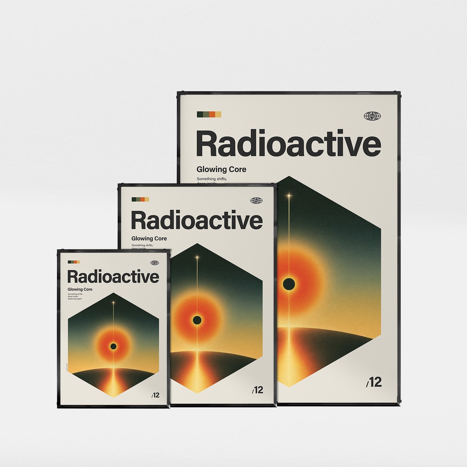 「Radioactive」音楽インスパイア アートポスター - Ink Jp