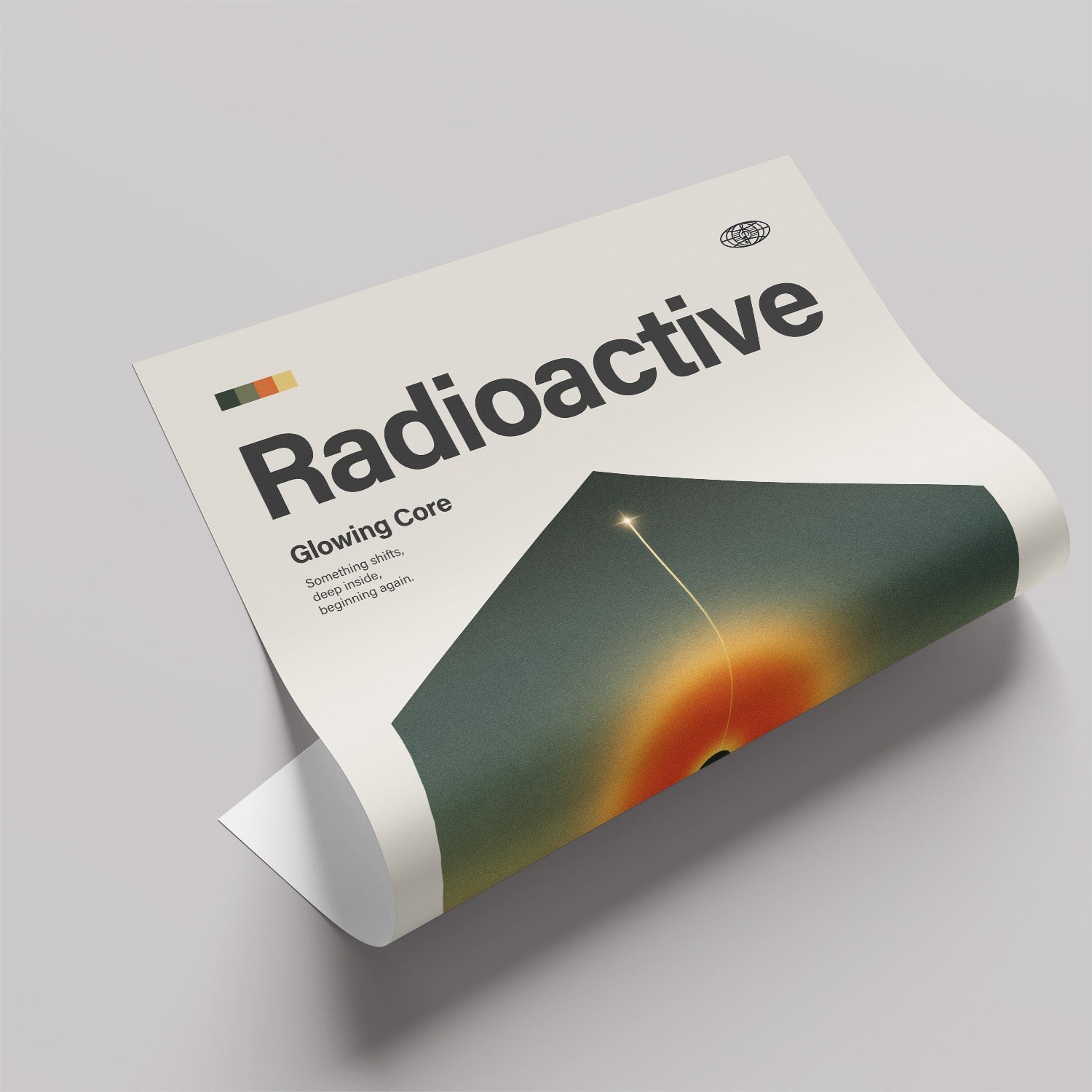「Radioactive」音楽インスパイア アートポスター - Ink Jp