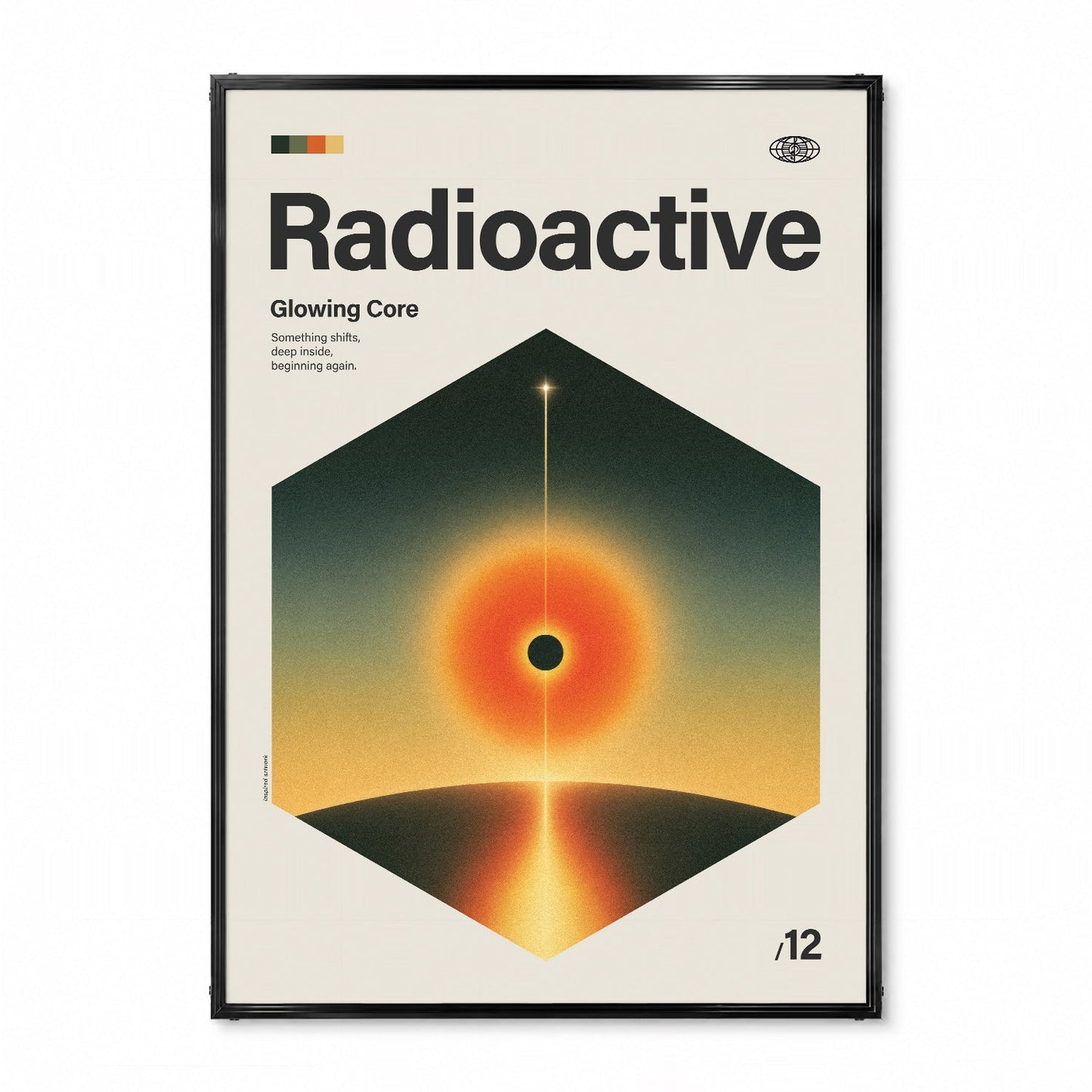 「Radioactive」音楽インスパイア アートポスター - Ink Jp
