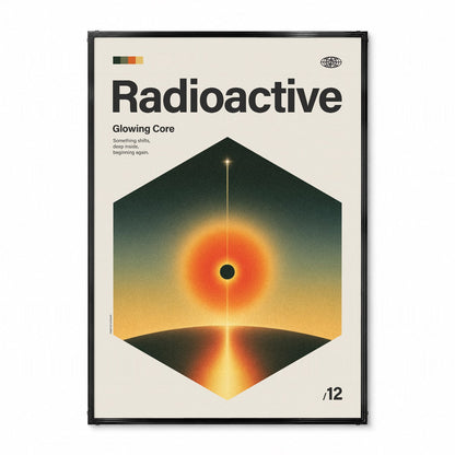 「Radioactive」音楽インスパイア アートポスター - Ink Jp