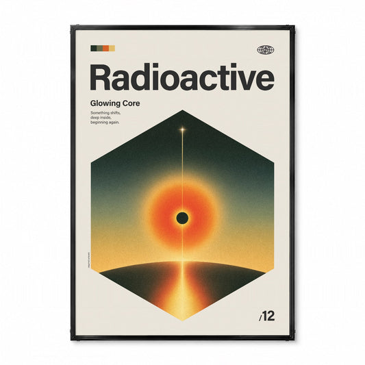 「Radioactive」音楽インスパイア アートポスター - Ink Jp