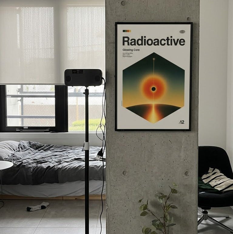 「Radioactive」音楽インスパイア アートポスター - Ink Jp