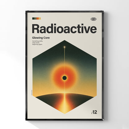 「Radioactive」音楽インスパイア アートポスター - Ink Jp