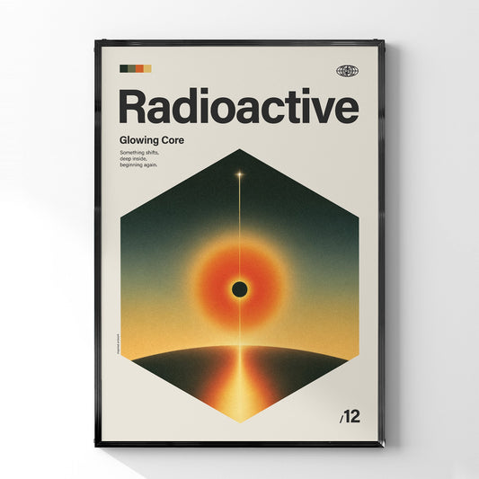 「Radioactive」音楽インスパイア アートポスター - Ink Jp