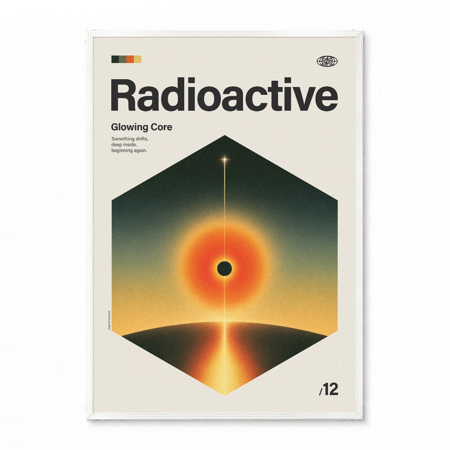 「Radioactive」音楽インスパイア アートポスター - Ink Jp