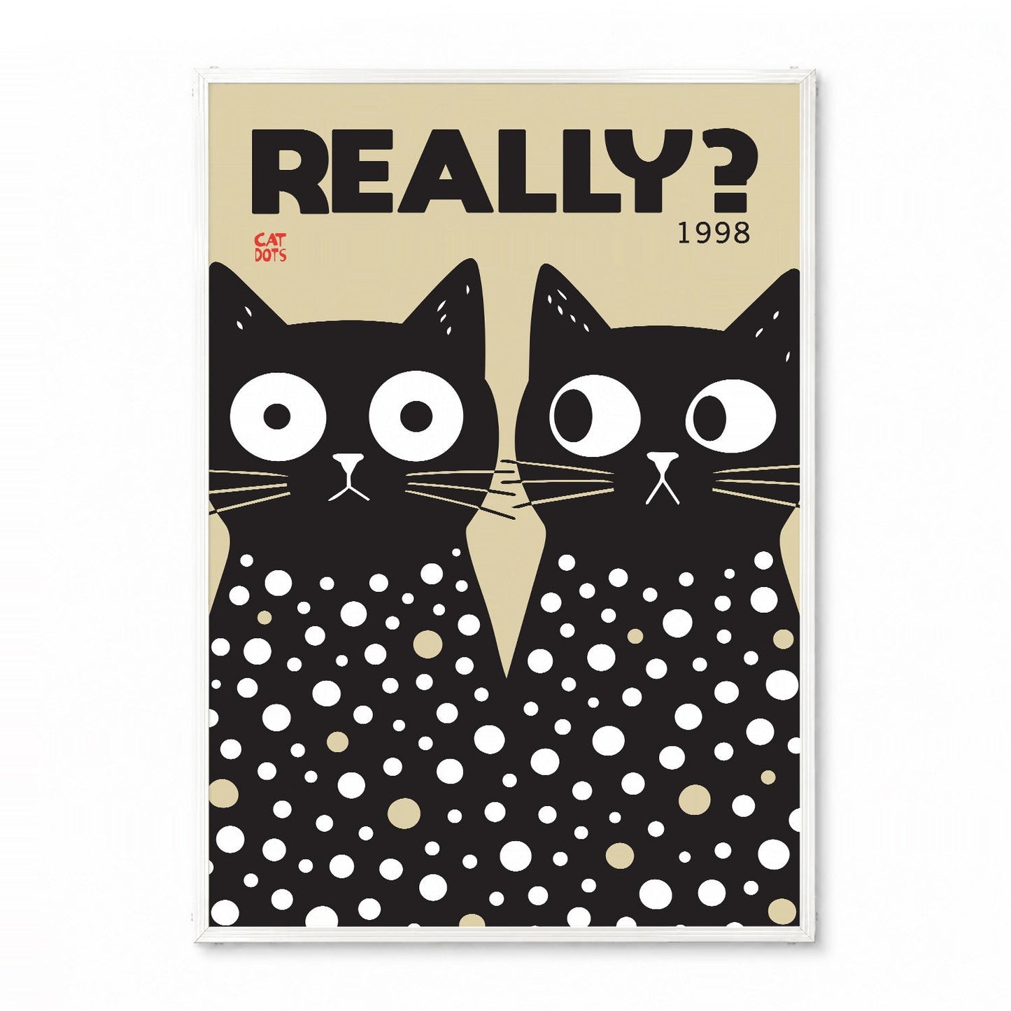 「REALLY?」レトログラフィックアートポスター - Ink Jp