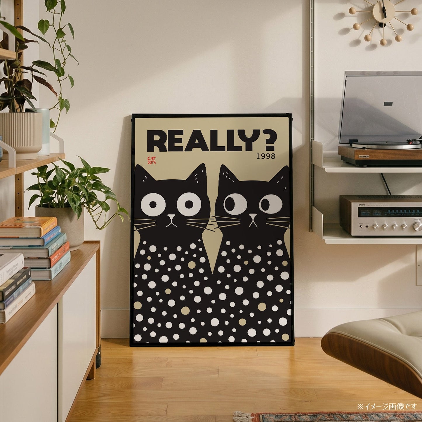 「REALLY?」レトログラフィックアートポスター - Ink Jp