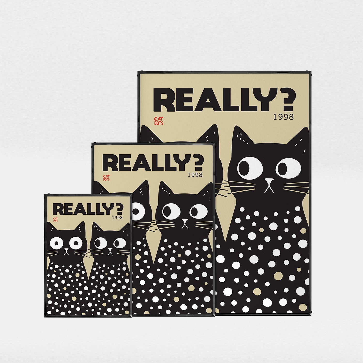 「REALLY?」レトログラフィックアートポスター - Ink Jp