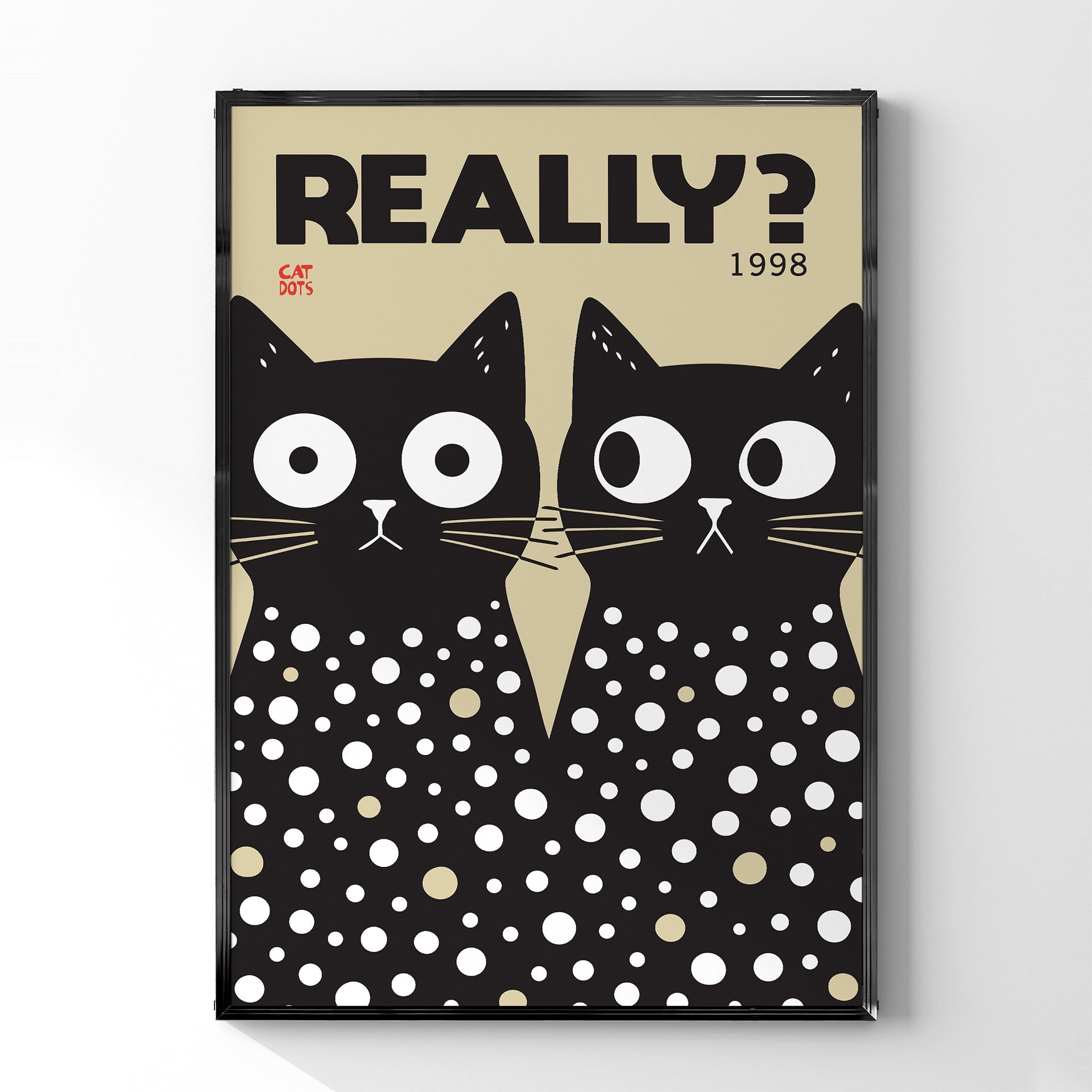 「REALLY?」レトログラフィックアートポスター - Ink Jp