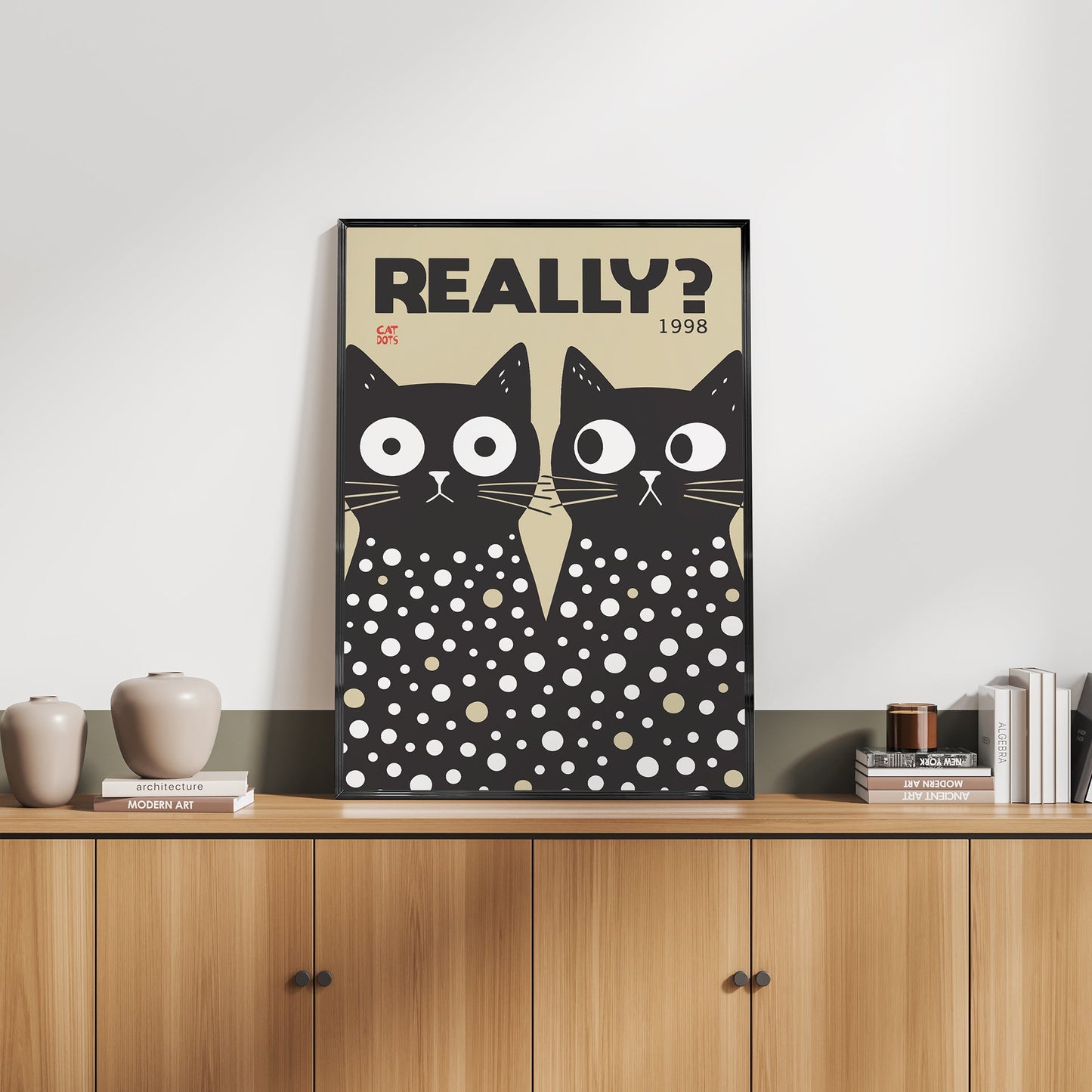 「REALLY?」レトログラフィックアートポスター - Ink Jp