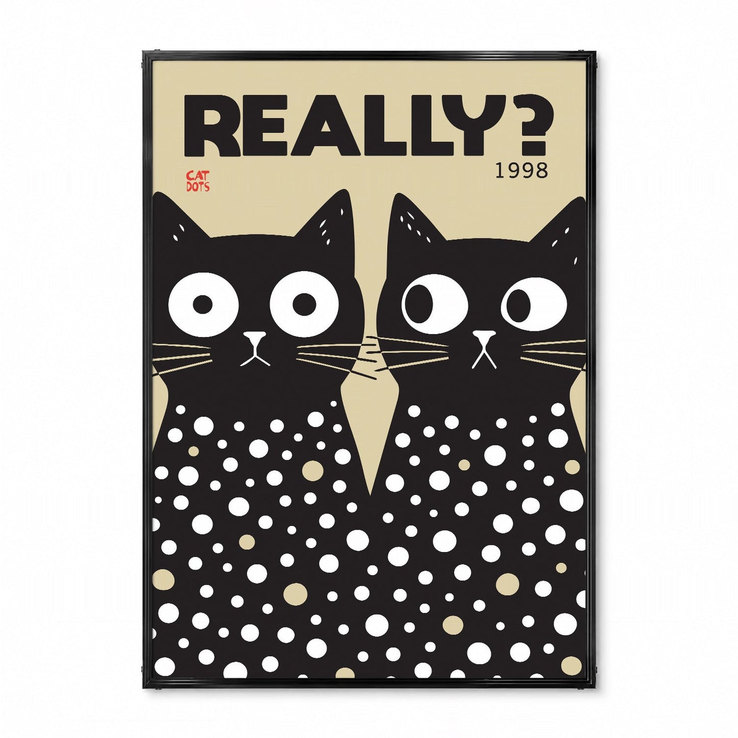 「REALLY?」レトログラフィックアートポスター - Ink Jp