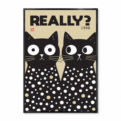 「REALLY?」レトログラフィックアートポスター - Ink Jp