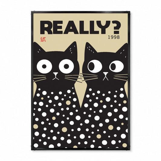 「REALLY?」レトログラフィックアートポスター - Ink Jp