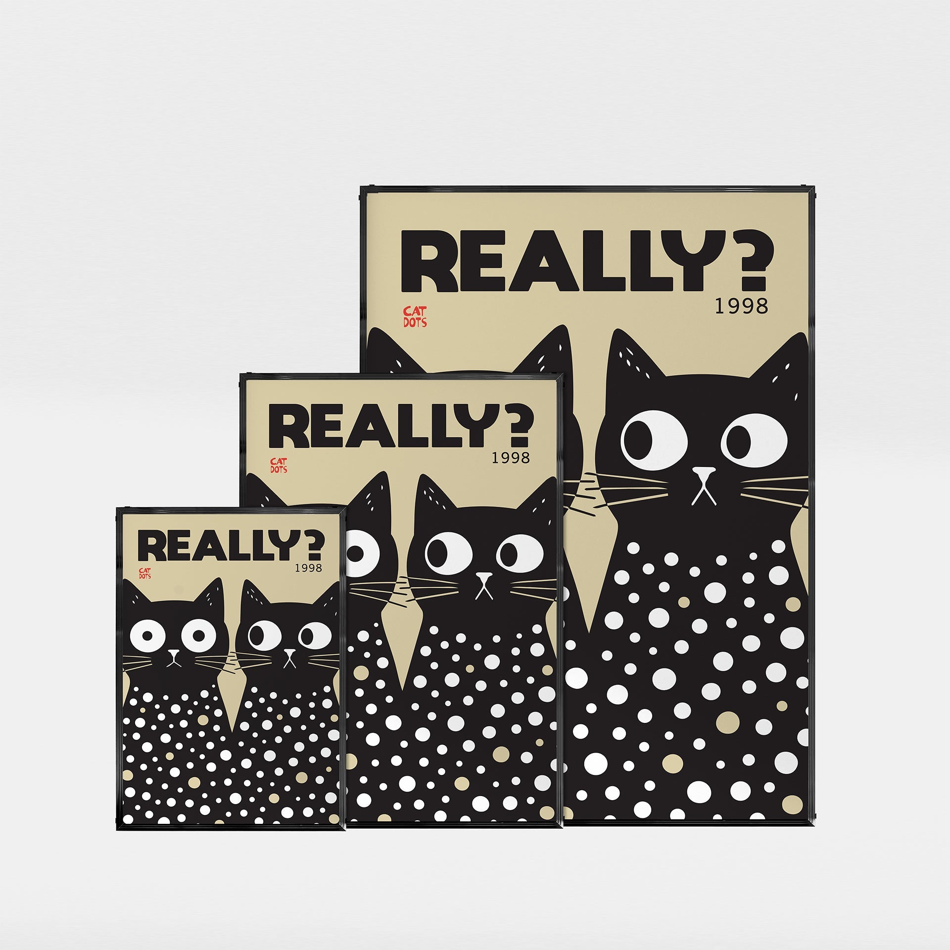 「REALLY?」レトログラフィックアートポスター - Ink Jp