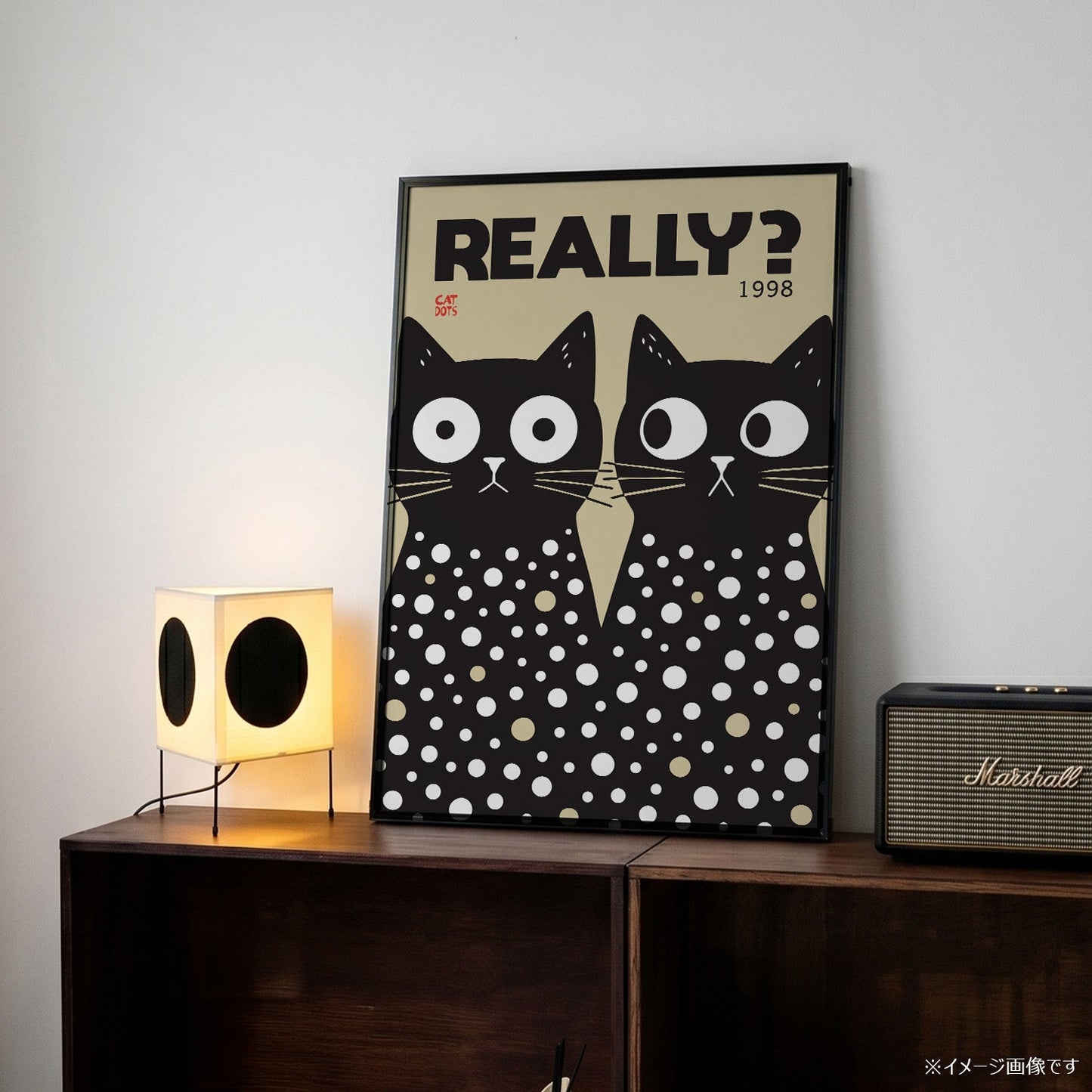 「REALLY?」レトログラフィックアートポスター - Ink Jp