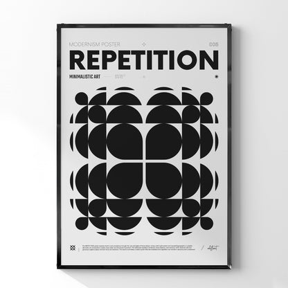 「REPETITION」グラフィックアートポスター - Ink Jp