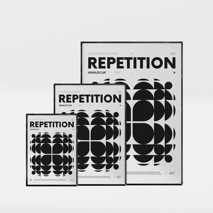 「REPETITION」グラフィックアートポスター - Ink Jp