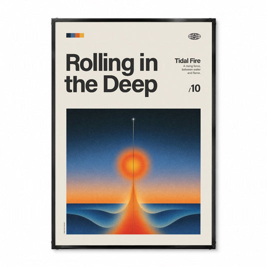 「Rolling in the Deep」音楽インスパイア アートポスター - Ink Jp