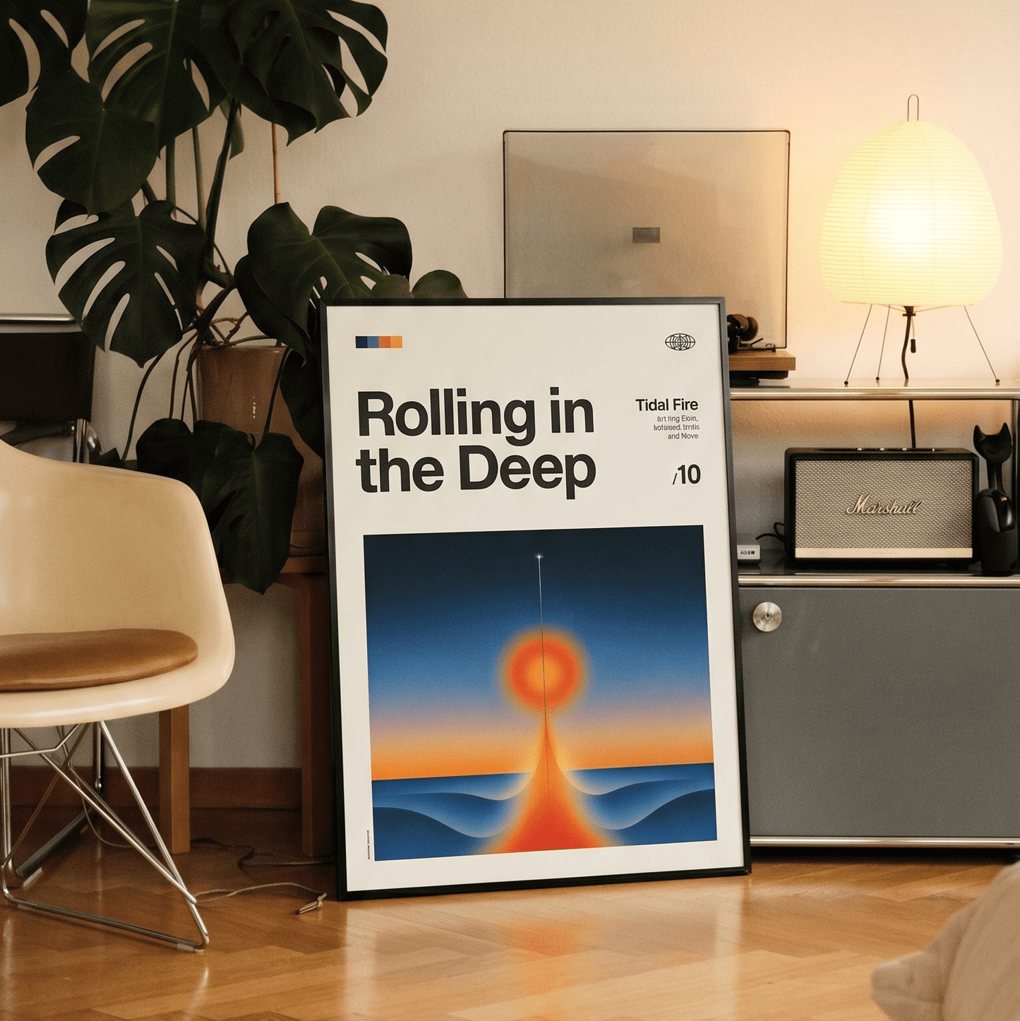 「Rolling in the Deep」音楽インスパイア アートポスター - Ink Jp