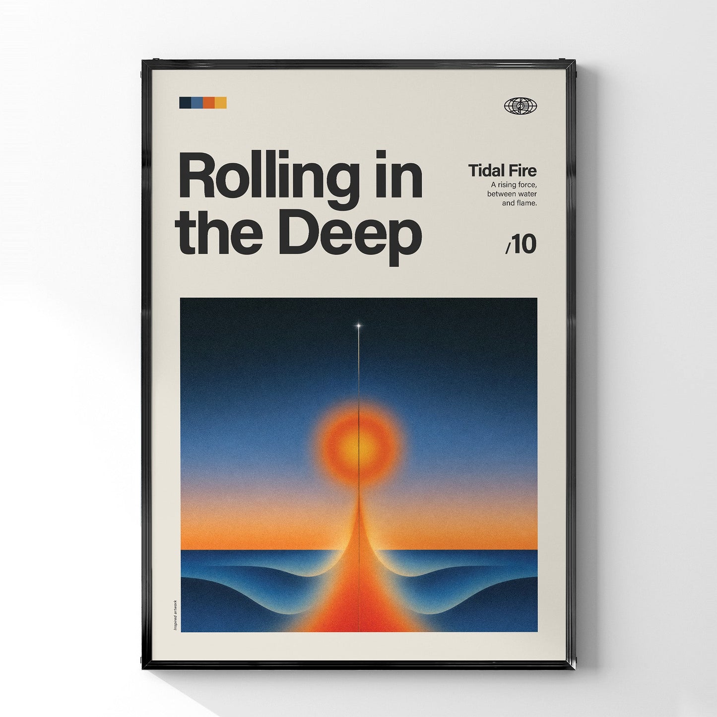 「Rolling in the Deep」音楽インスパイア アートポスター - Ink Jp