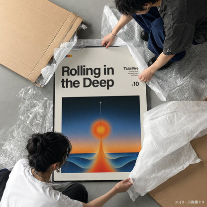 「Rolling in the Deep」音楽インスパイア アートポスター - Ink Jp