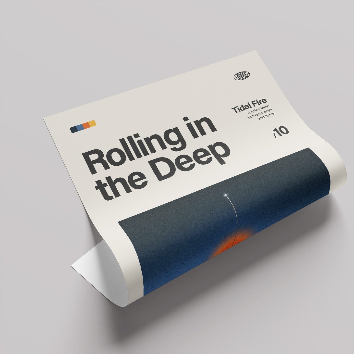 「Rolling in the Deep」音楽インスパイア アートポスター - Ink Jp