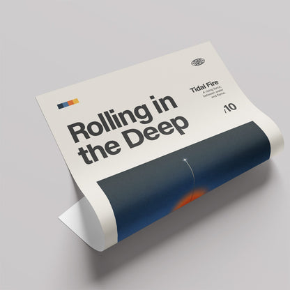 「Rolling in the Deep」音楽インスパイア アートポスター - Ink Jp