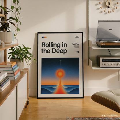 「Rolling in the Deep」音楽インスパイア アートポスター - Ink Jp