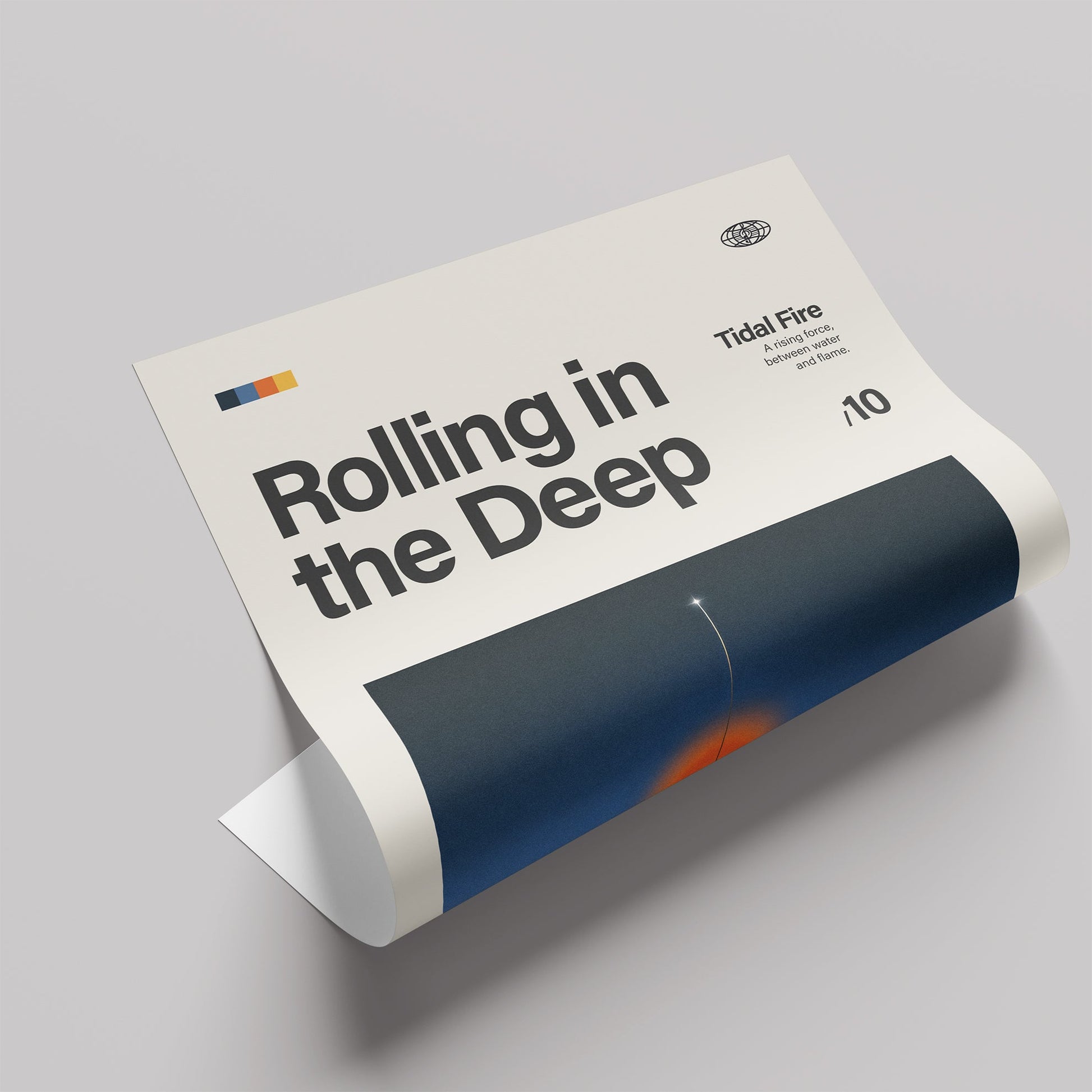 「Rolling in the Deep」音楽インスパイア アートポスター - Ink Jp