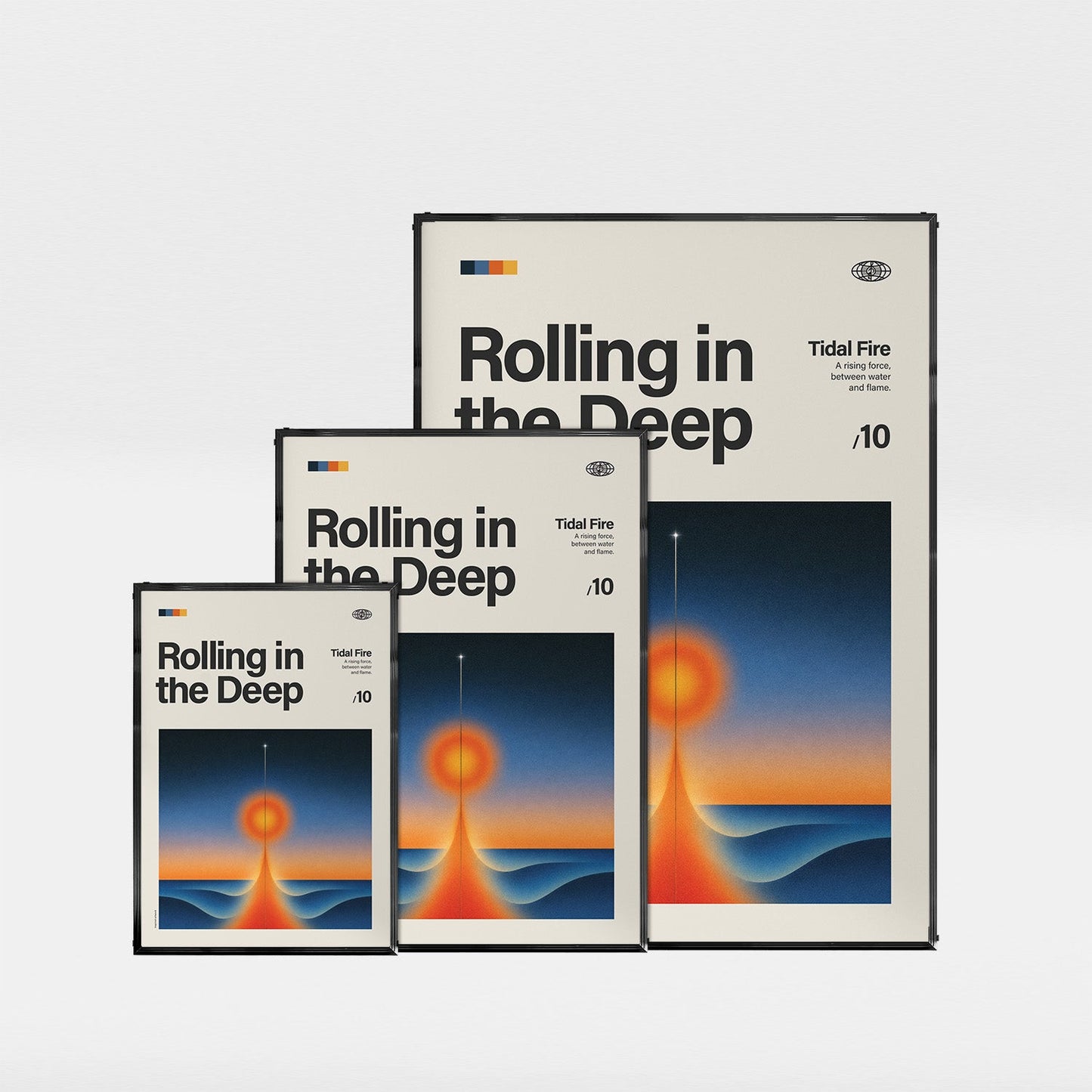 「Rolling in the Deep」音楽インスパイア アートポスター - Ink Jp