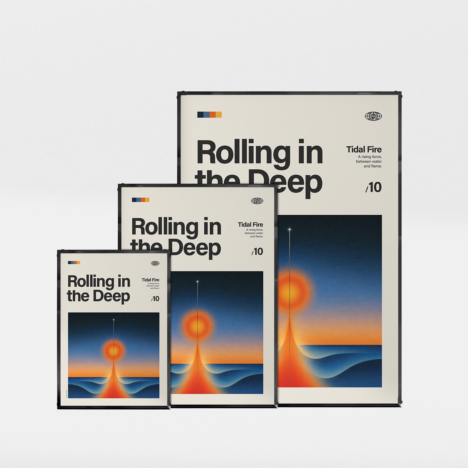 「Rolling in the Deep」音楽インスパイア アートポスター - Ink Jp