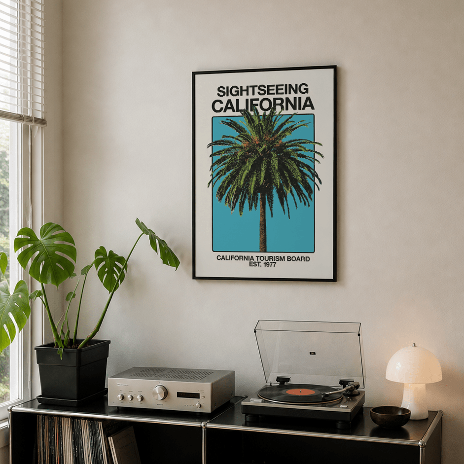 「SIGHTSEEING CALIFORNIA」ヴィンテージトラベルポスター - Ink Jp